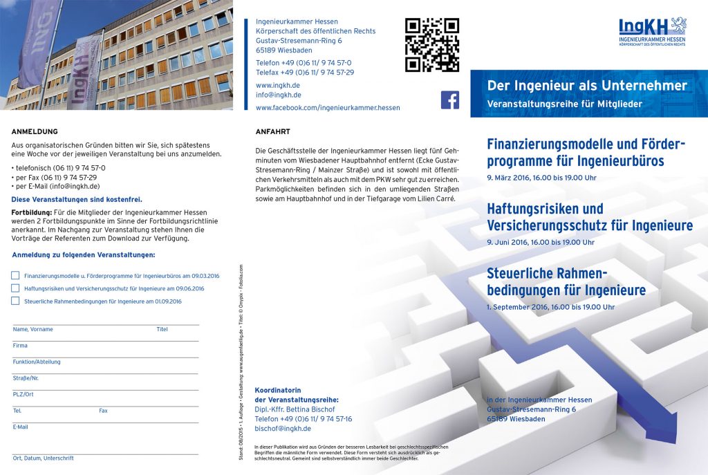 Flyer, Ingenieur als Unternehmer
